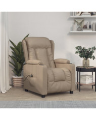 Fauteuil inclinable électrique Cappuccino Similicuir | Mobilier & Déco