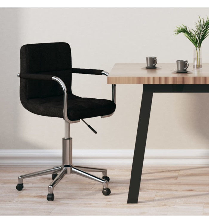 Chaise pivotante de bureau Noir Tissu | Mobilier & Déco
