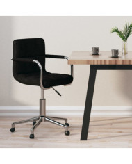 Chaise pivotante de bureau Noir Tissu | Mobilier & Déco