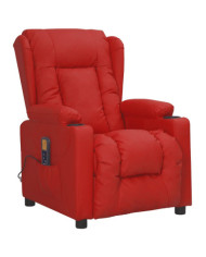 Fauteuil de massage Rouge bordeaux Similicuir | Mobilier & Déco