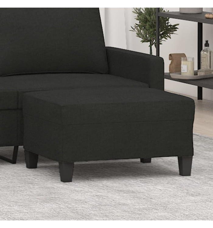 Repose-pied Noir 70x55x41 cm Tissu | Mobilier & Déco