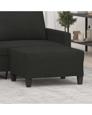 Repose-pied Noir 70x55x41 cm Tissu | Mobilier & Déco