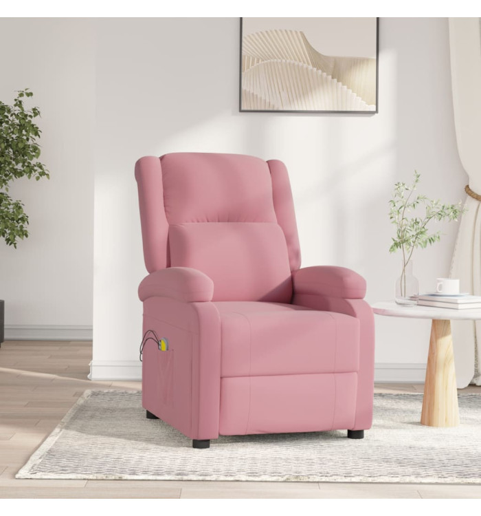Fauteuil électrique de massage Rose Velours | Mobilier & Déco