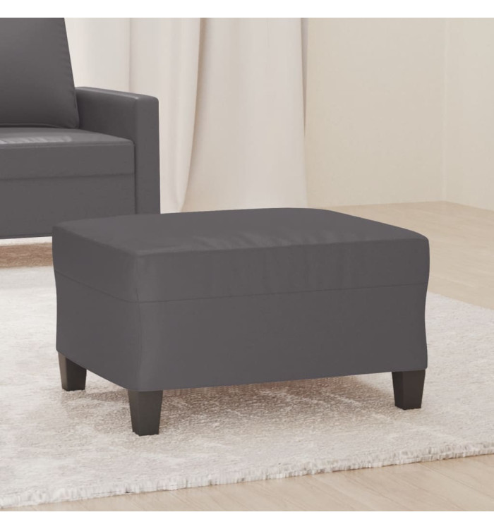 Repose-pied Gris 70x55x41 cm Similicuir | Mobilier & Déco