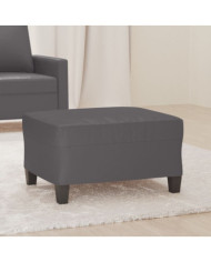 Repose-pied Gris 70x55x41 cm Similicuir | Mobilier & Déco
