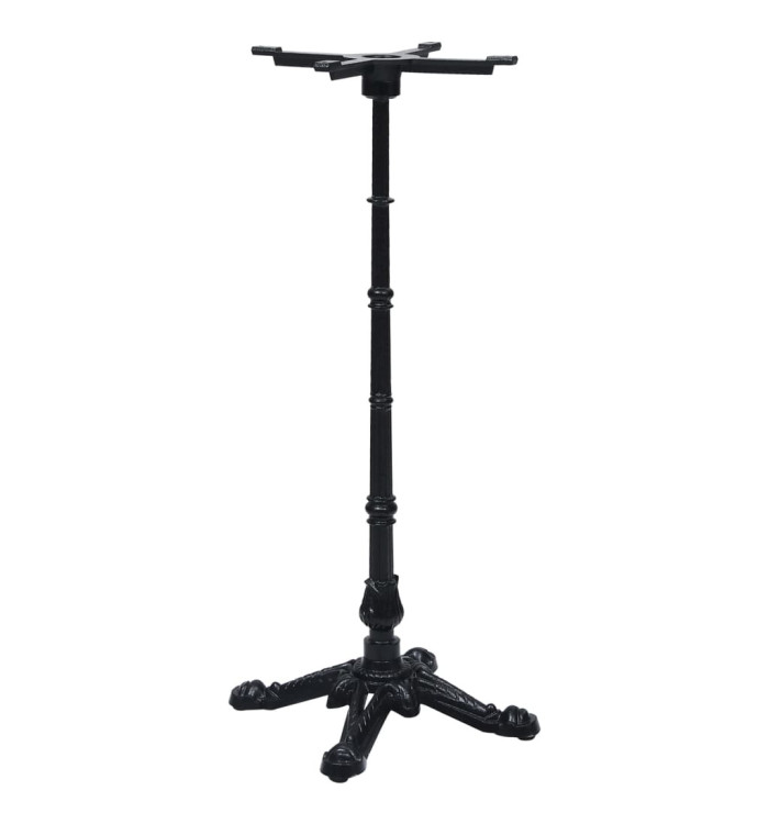 Pied de table de bistro noir 52x52x108 cm fonte | Mobilier & Déco