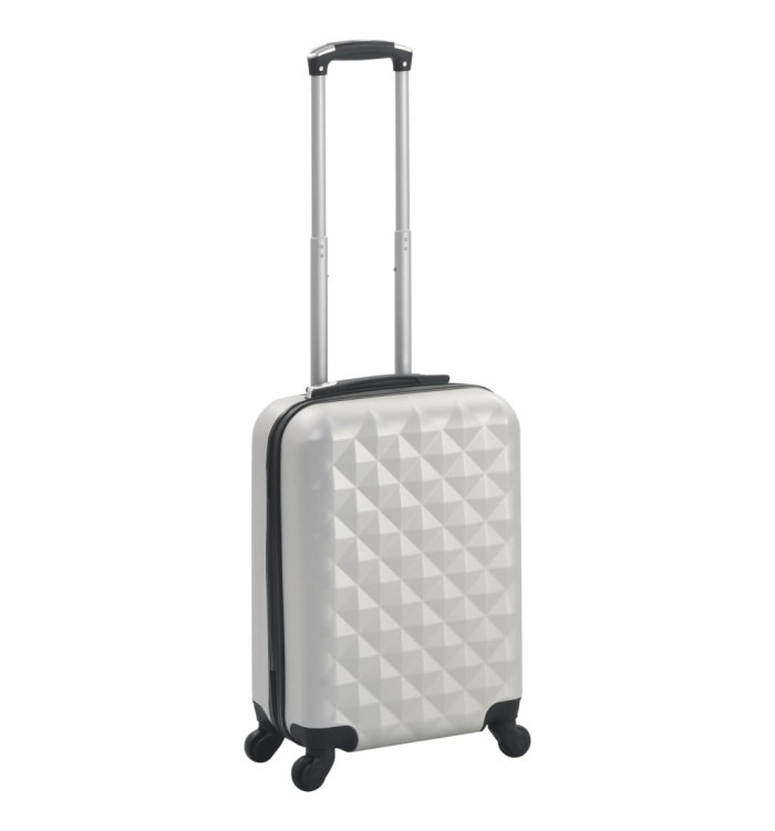 Valise rigide Argenté brillant ABS | Mobilier & Déco
