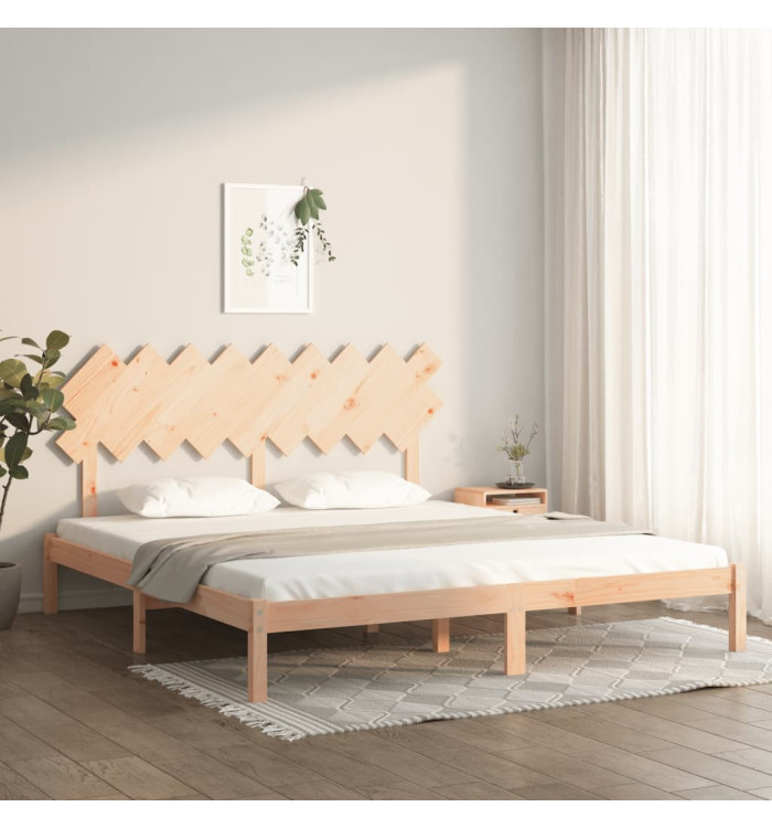 Cadre de lit sans matelas 180x200 cm bois massif | Mobilier & Déco