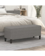 Banc Gris foncé 100x35x41 cm Tissu | Mobilier & Déco