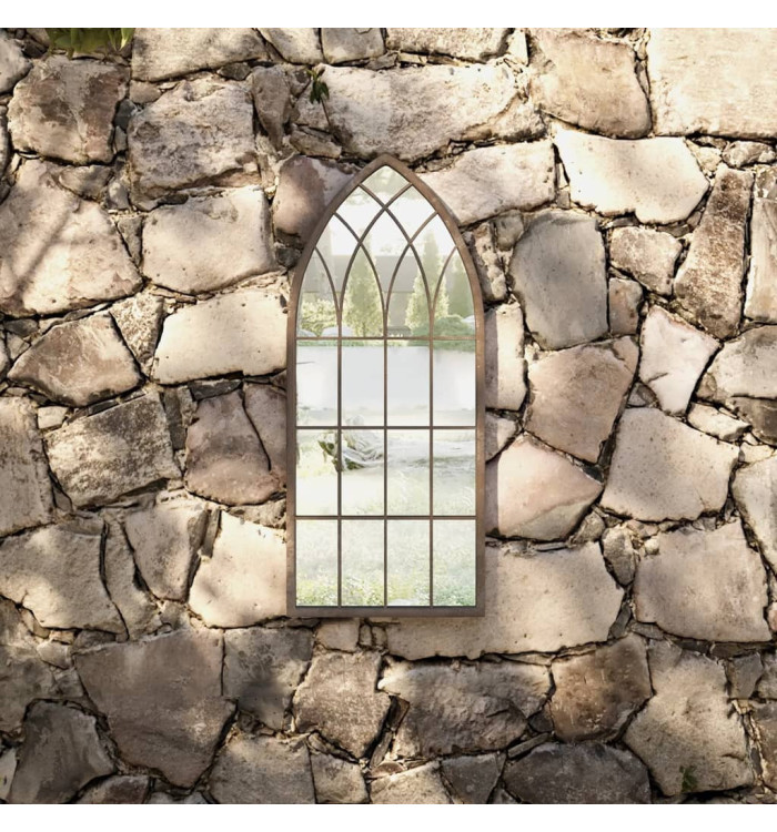 Miroir de jardin Sable 70x30 cm Fer pour utilisation extérieure | Mobilier & Déco