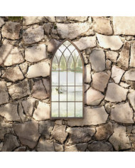 Miroir de jardin Sable 70x30 cm Fer pour utilisation extérieure | Mobilier & Déco