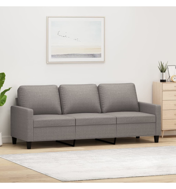 Canapé à 3 places Taupe 180 cm Tissu | Mobilier & Déco