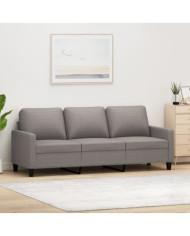 Canapé à 3 places Taupe 180 cm Tissu | Mobilier & Déco