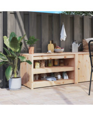 Armoire de cuisine d'extérieur 106x55x64 cm bois de pin massif | Mobilier & Déco