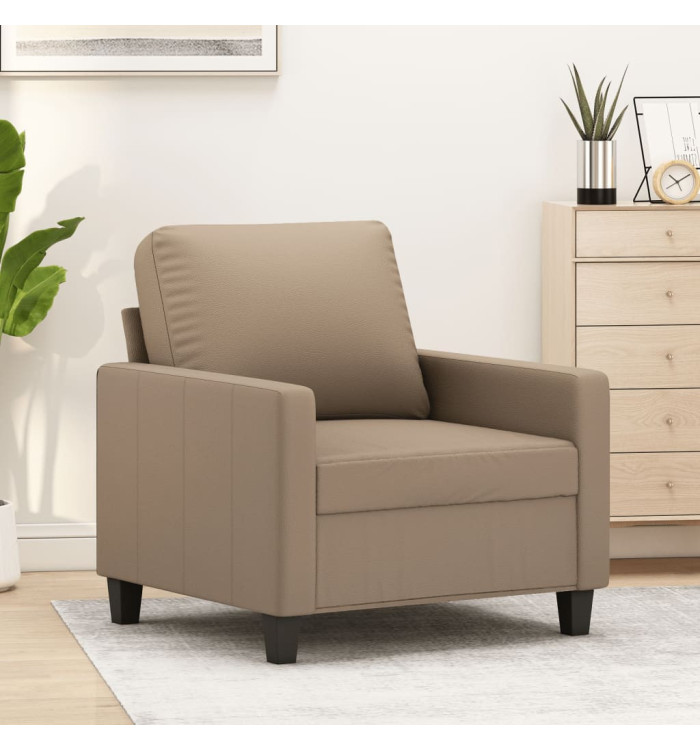 Fauteuil Cappuccino 60 cm Similicuir | Mobilier & Déco