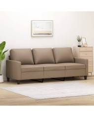 Canapé à 3 places Cappuccino 180 cm Similicuir | Mobilier & Déco