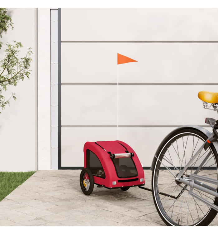 Remorque de vélo pour animaux de compagnie rouge | Mobilier & Déco
