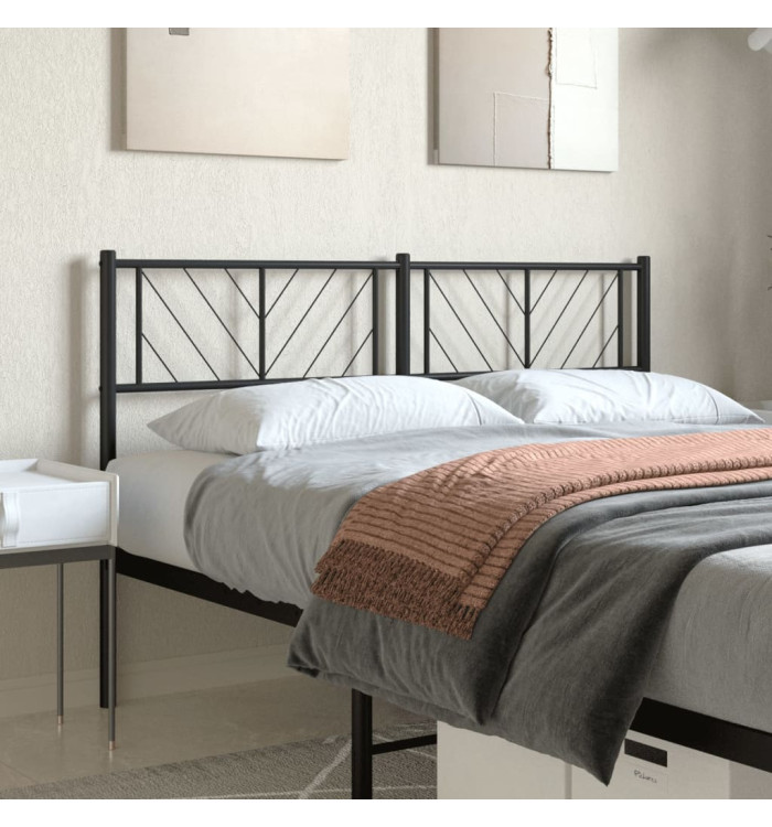 Tête de lit métal noir 140 cm | Mobilier & Déco