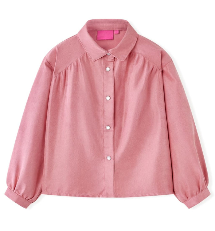 Chemisier enfants à manches lanterne rose vieux 104 | Mobilier & Déco