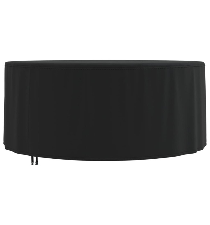 Housse de salon de jardin rond noir Ø 182x71 cm oxford 420D | Mobilier & Déco