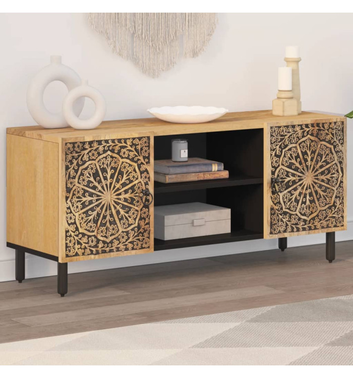 Meuble TV 105x33x46 cm Bois massif de manguier | Mobilier & Déco