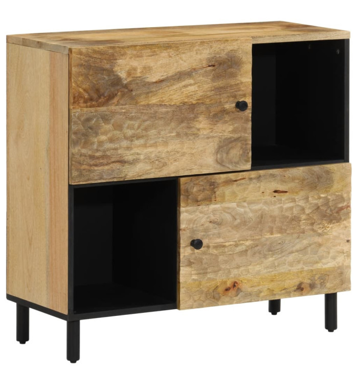 Armoire latérale 80x33x75 cm bois massif de manguier | Mobilier & Déco