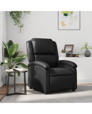 Fauteuil inclinable Noir Similicuir | Mobilier & Déco
