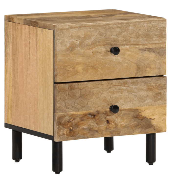 Table de chevet 40x33x46 cm Bois de manguier solide | Mobilier & Déco