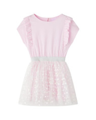 Robe pour filles volants rose clair 128 | Mobilier & Déco