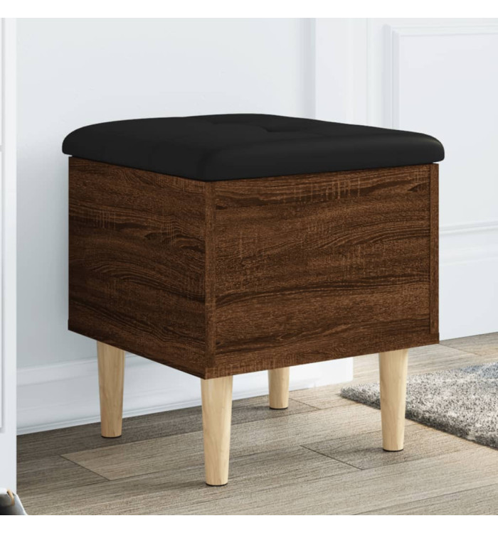 Banc de rangement chêne marron 42x42x46 cm bois d'ingénierie | Mobilier & Déco