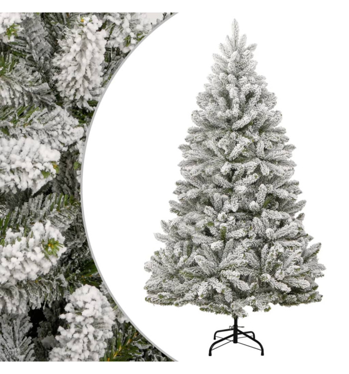 Sapin de Noël artificiel à charnières avec neige floquée 270 cm | Mobilier & Déco
