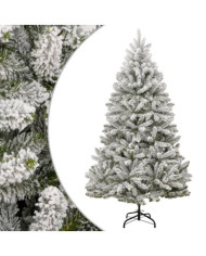 Sapin de Noël artificiel à charnières avec neige floquée 270 cm | Mobilier & Déco