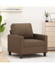 Fauteuil Marron 60 cm Tissu | Mobilier & Déco