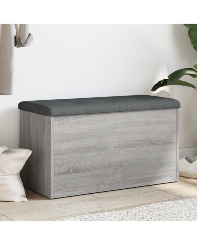 Banc de rangement sonoma gris 82x42x45 cm Bois d'ingénierie | Mobilier & Déco