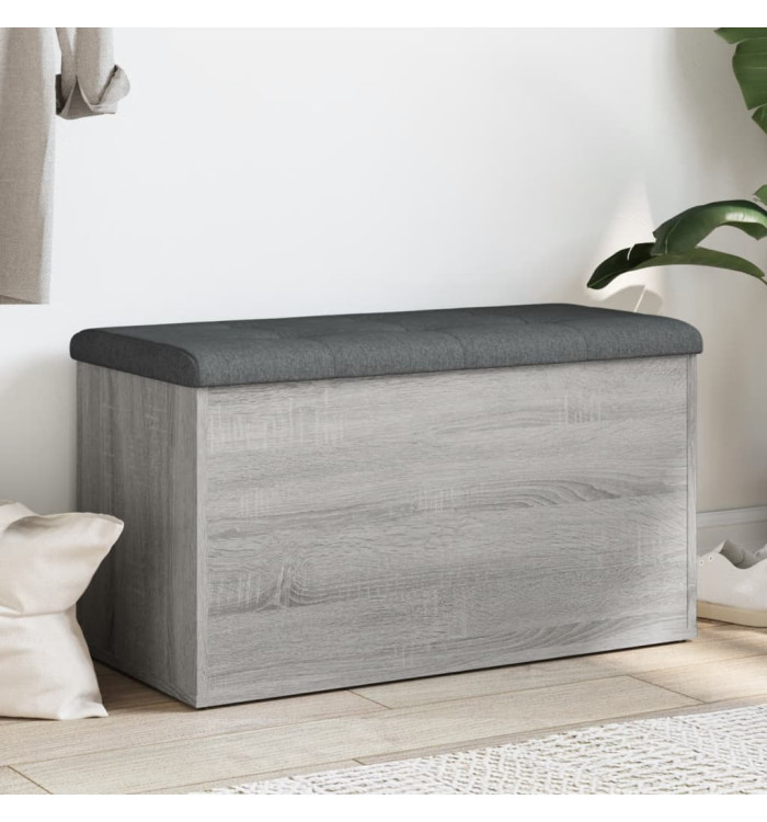 Banc de rangement sonoma gris 82x42x45 cm Bois d'ingénierie | Mobilier & Déco