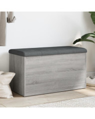 Banc de rangement sonoma gris 82x42x45 cm Bois d'ingénierie | Mobilier & Déco