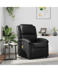 Fauteuil de massage inclinable Noir Similicuir | Mobilier & Déco