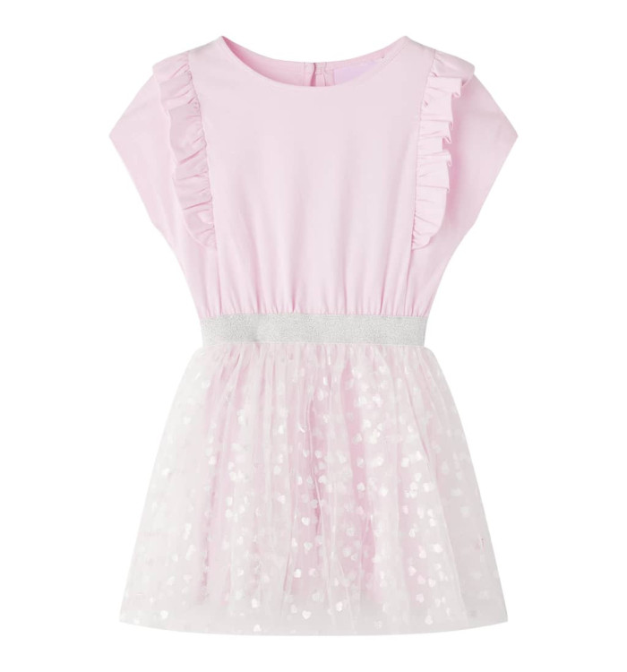 Robe pour filles volants rose clair 104 | Mobilier & Déco