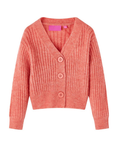 Cardigan tricoté pour enfants rose moyen 116 | Mobilier & Déco