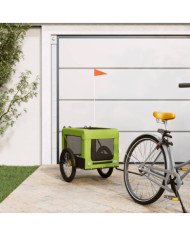 Remorque de vélo pour animaux de compagnie vert et noir | Mobilier & Déco
