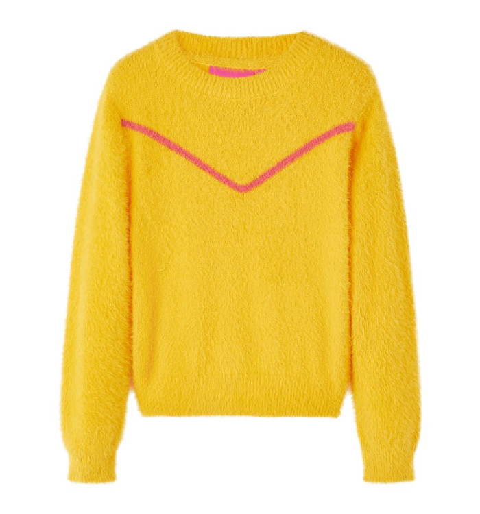 Pull-over tricoté pour enfants ocre foncé 92 | Mobilier & Déco