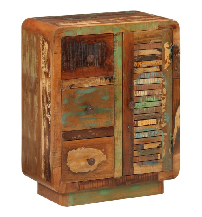 Buffet avec 3 tiroirs 55x30x70 cm bois de récupération massif | Mobilier & Déco