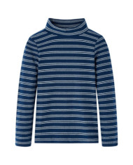 T-shirt enfants à manches longues bleu marine 128 | Mobilier & Déco