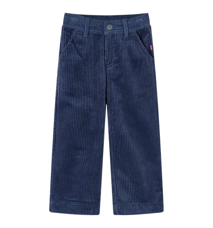 Pantalons pour enfants velours côtelé bleu marine 92 | Mobilier & Déco