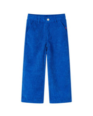 Pantalons pour enfants velours côtelé bleu cobalt 104 | Mobilier & Déco