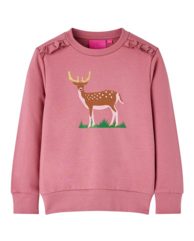 Sweatshirt pour enfants framboise 104 | Mobilier & Déco