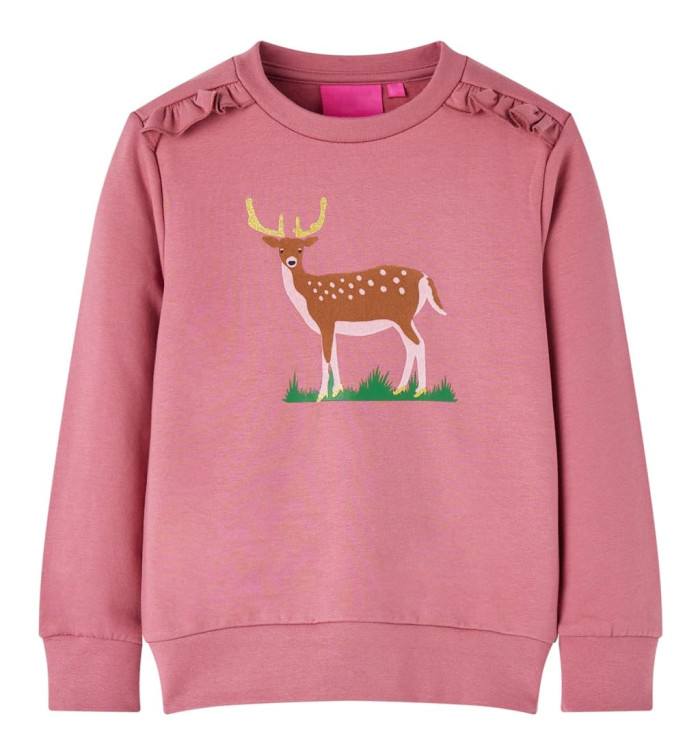 Sweatshirt pour enfants framboise 104 | Mobilier & Déco