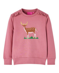 Sweatshirt pour enfants framboise 104 | Mobilier & Déco