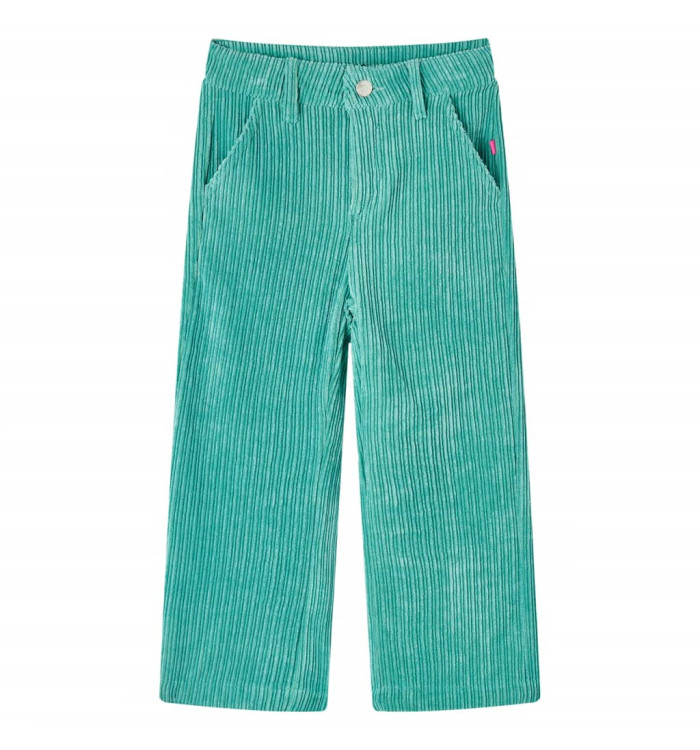 Pantalons pour enfants velours côtelé vert menthe 116 | Mobilier & Déco