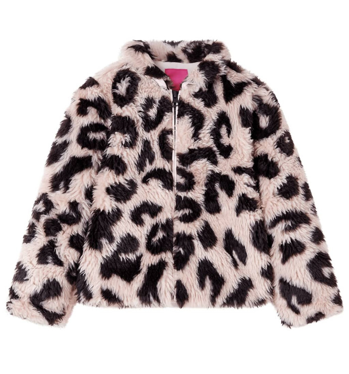 Manteau pour enfants fausse fourrure rose clair 128 | Mobilier & Déco